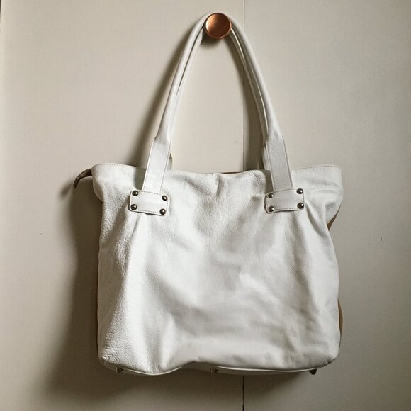 Innue Two Tone Italian Leather and Suede Bag - Picture 2 of 16